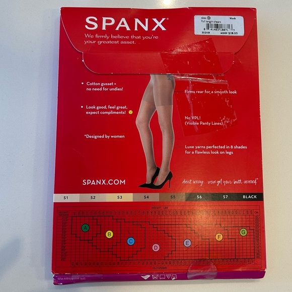SPANX Firm Believer Sheers, Black Size D - Picture 2 of 6